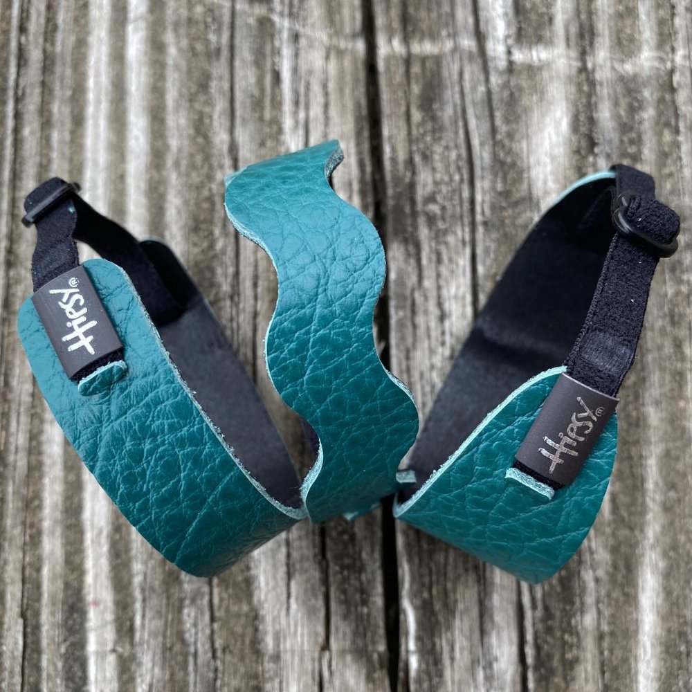 Hipsy Bracelet Adjustable Teal Skinny Wave or Wide Fashion Leather Cuff